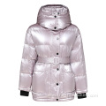2021 Trendy Custom Ladies Thick Sliver Padded Jacket